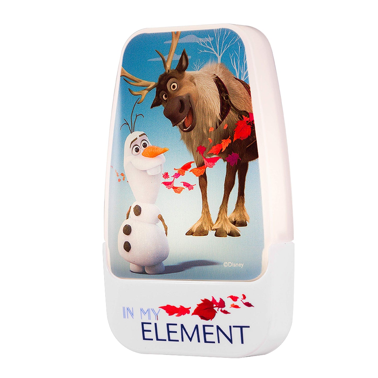 Disney Frozen LED Night Light, Olaf and Sven, Plug-in, Dusk-to-Dawn Sensor, 1 Pack, Blue/White, Model 45830