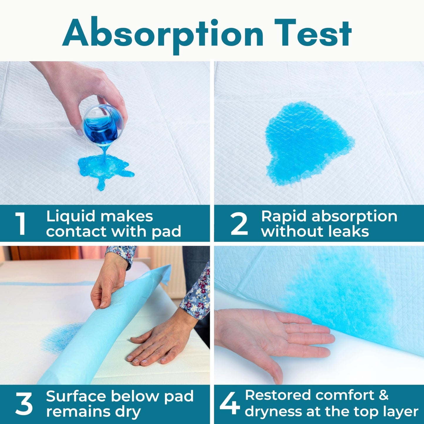 30 Heavy Duty 24 x 36 Ultra Absorbent Bed Pads by Nurture | Waterproof Disposable Chux Liners, Underpads, Adult Incontinence Chucks | Hospital Grade