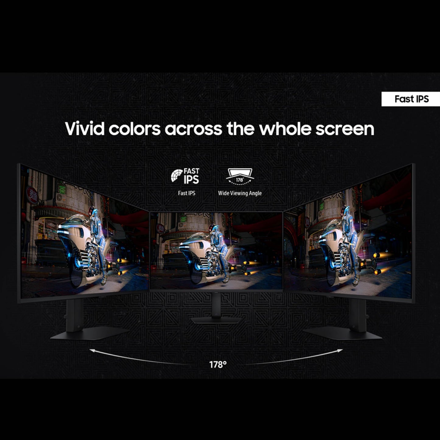 Samsung 27” Odyssey G7 (G70D) 4K UHD IPS 144Hz 1ms(GtG) Smart Gaming Monitor, G-Sync Compatible, AMD Freesync Premium, Vivid Colors, Adjustable Stand, Black Equalizer, LS27DG702ENXZA