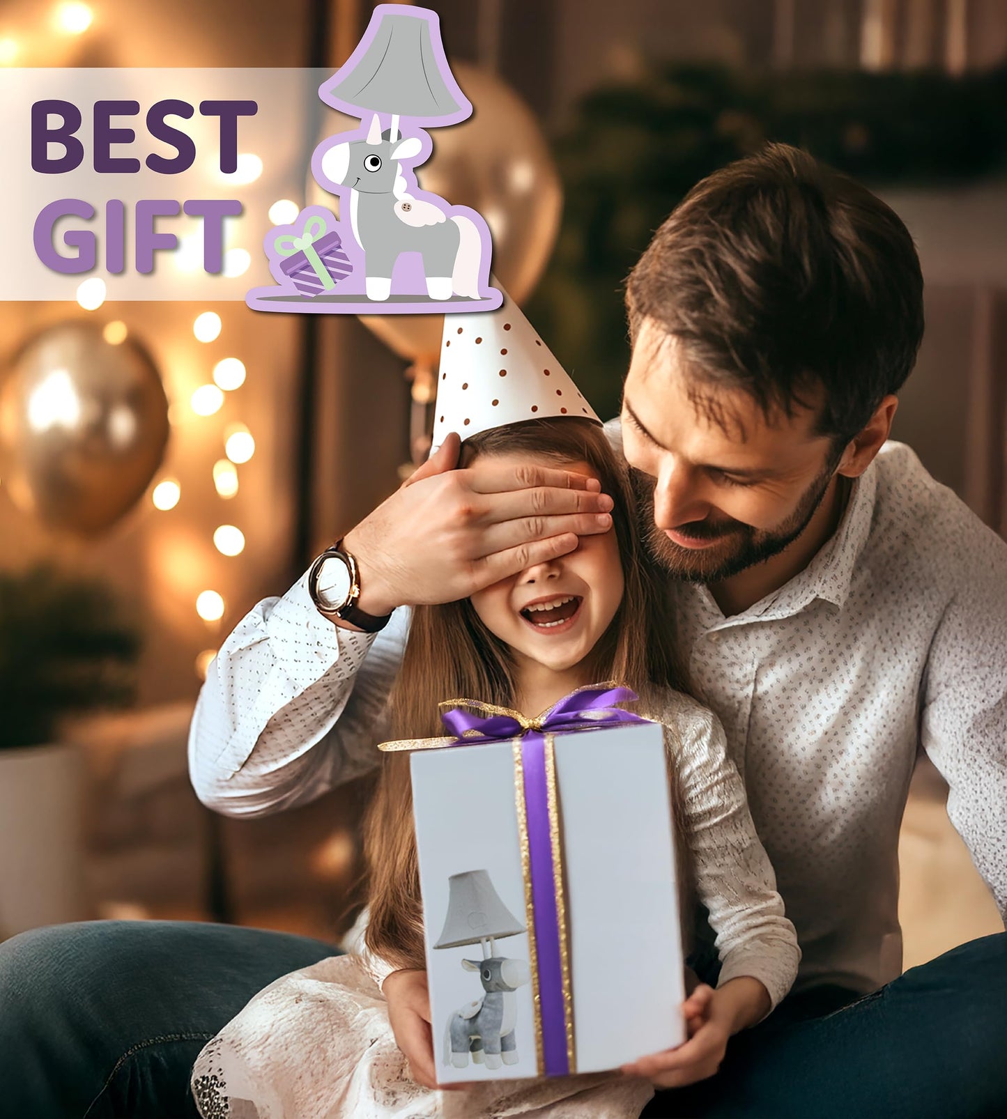Unicorn Kids Lamp For Girls Bedroom - 19.7  Girls Lamp For Kids Room - Cute Christmas Gifts  Birthday Gifts For All Ages: Toddler Boys  Children  Grandkids 3 4 5 And Up Years Old  Sister  Brother