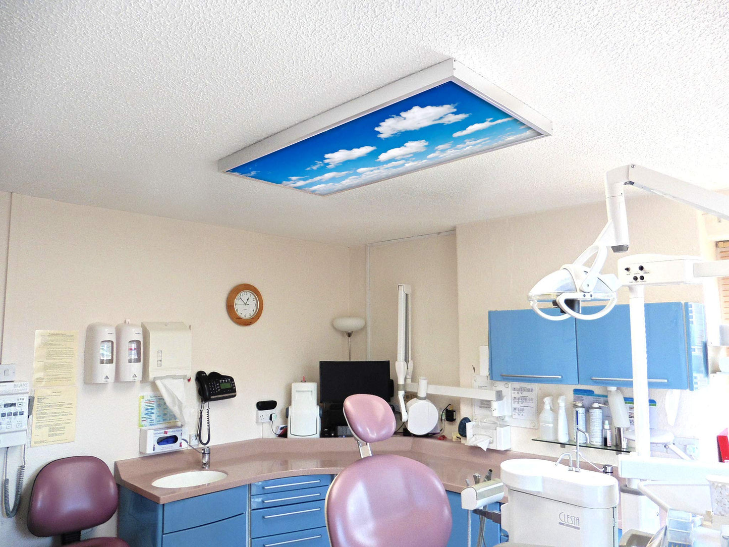 Octo Lights Fluorescent Light Covers, Acrylic, 2X4 (22.38In X 46.5In), Model Cld-011, Improve Focus & Reduce Headaches