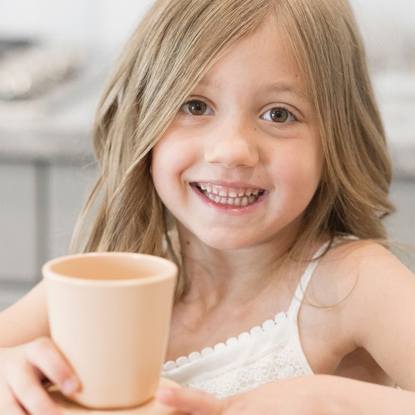 Tiny Twinkle Tableware 3 Pack Cups Set - BPA-Free For Kids and Toddlers - Polypropylene Plastic Tumblers (Sand, Cinnamon, Taupe) Cup