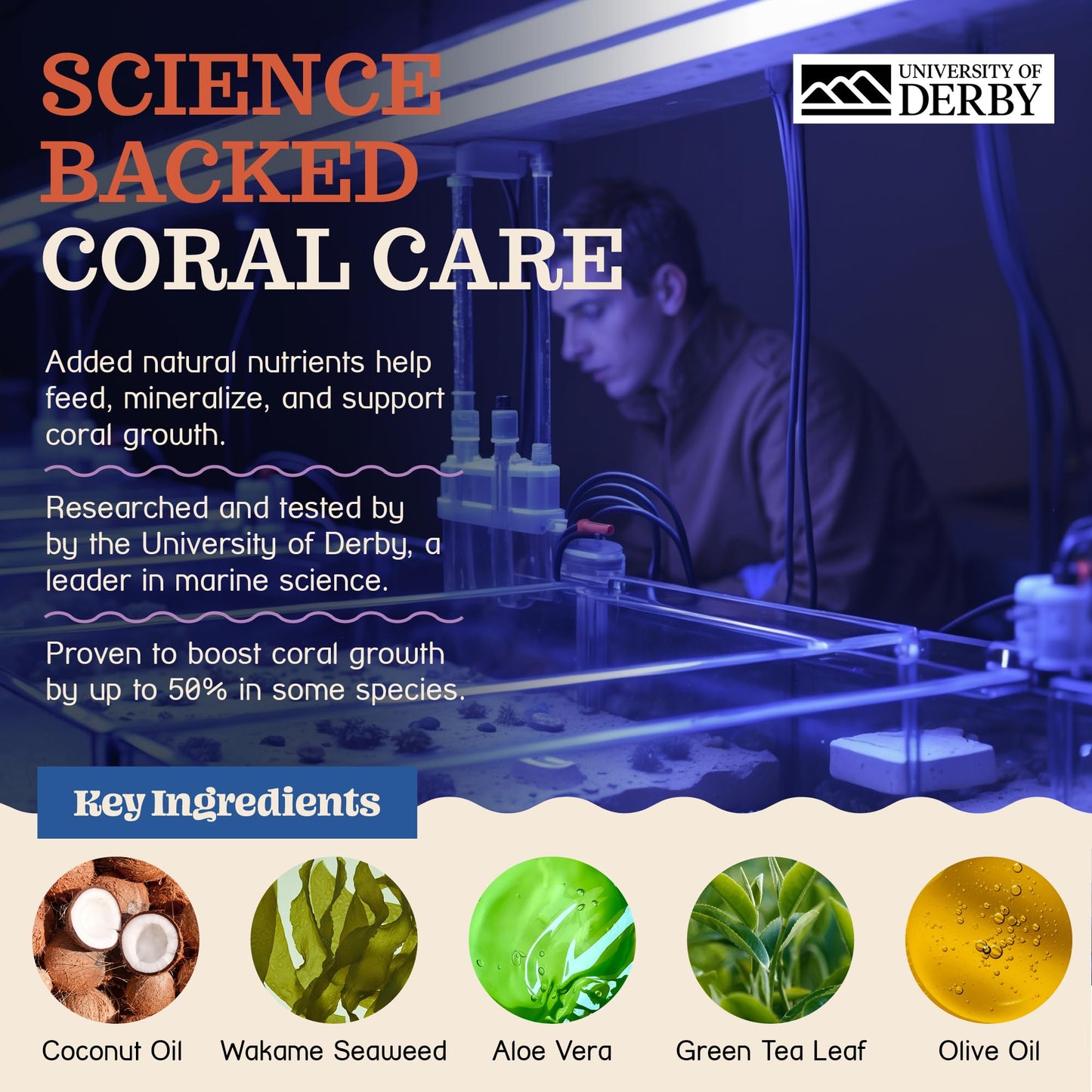 Stream2Sea Coral Care - Reef Safe Sunscreen SPF 30 Travel Size - First Reef-Approved Natural Mineral Sun block Boosts Coral Grow