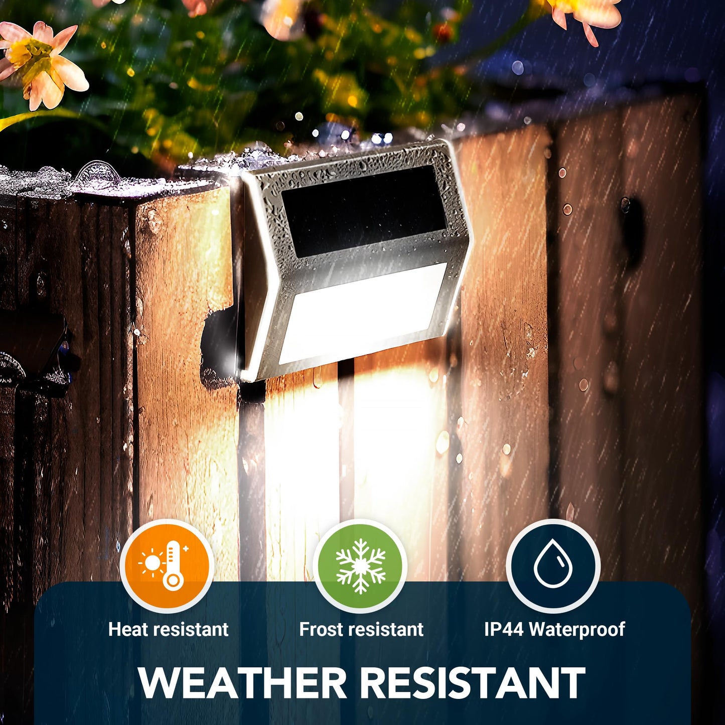 Gigalumi 6 Pack Solar Step Lights, Stainless Steel Waterproof Led, Cool White, Model 6969, Outdoor Stair & Pathway Lighting