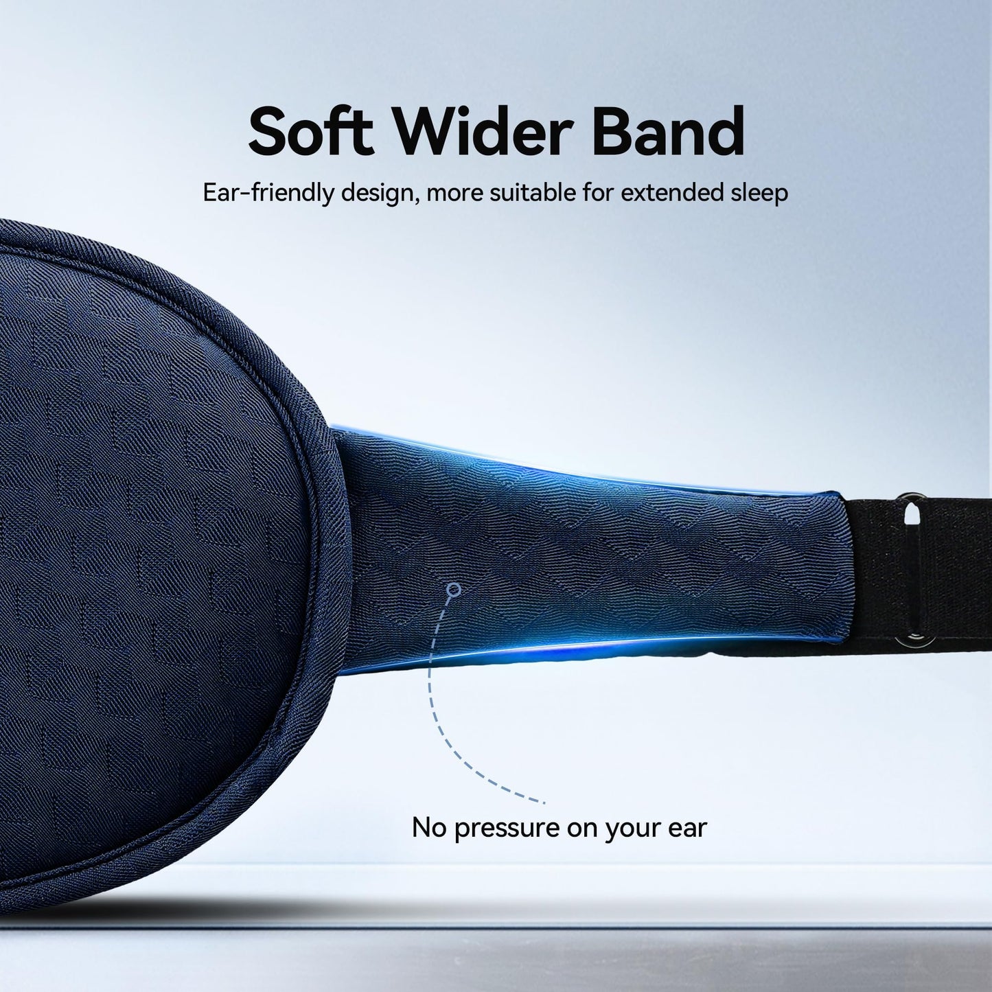 Weighted Sleep Eye Mask for Men: 3D Blackout Zero Pressure Sleep Mask for Stress Relief, Deep Sleep & Comfortable Naps, Meditation, Yoga, Office Workers, College, Airplane Travel Essentials, Blue