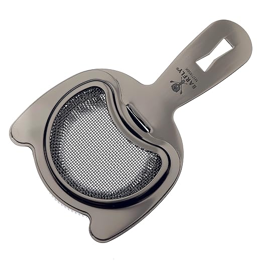 Barfly Fine Mesh Spring Strainer, Black