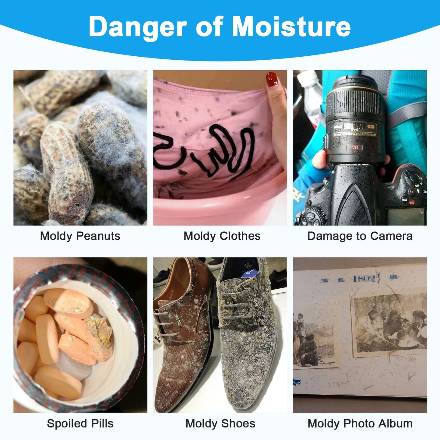 Moisture Absorbers, 20G 75 Pack Premium Transparent Desiccant for Storage, Silica Gel Desiccant Packets (20G, 75)
