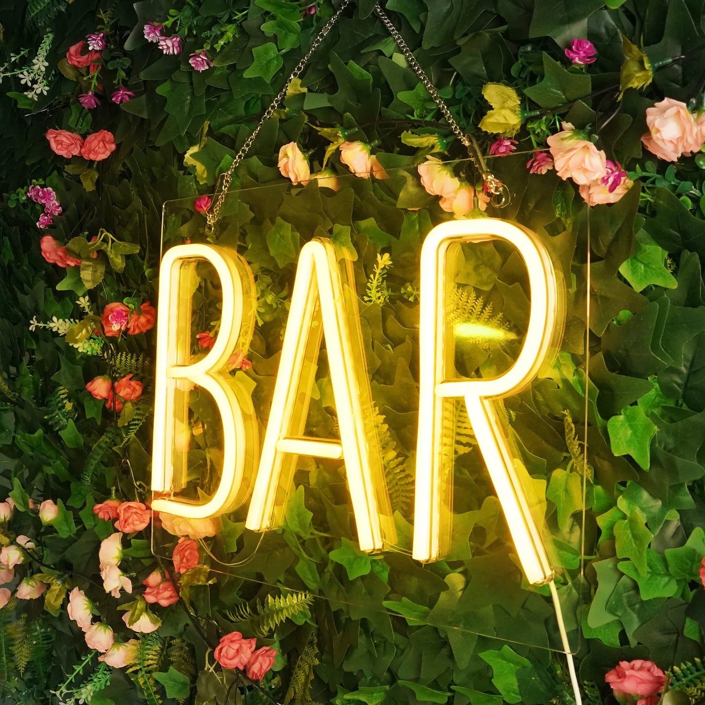Jiuruiffc Neon Bar Sign - Usb Powered Led Wall Decor, Warm White, Model 10, Acrylic Material, Perfect For Home Bar Or Party