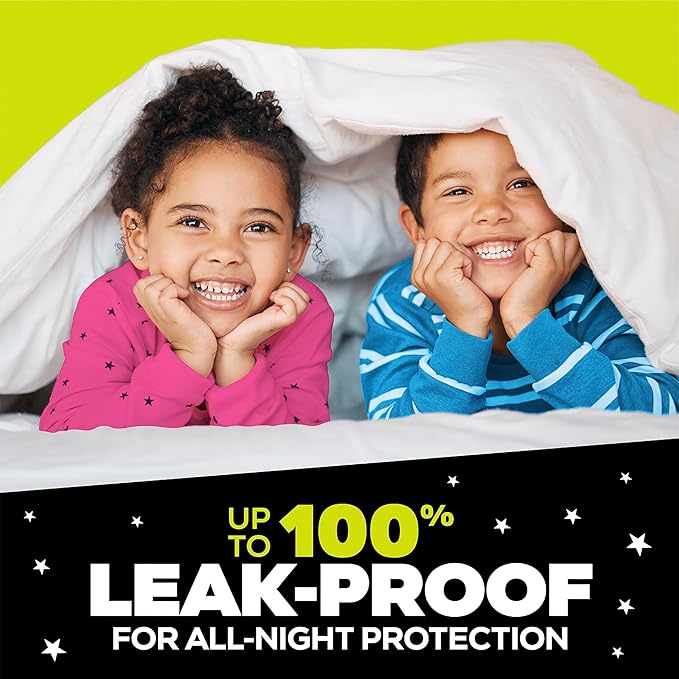 Ninjamas Girls Bedwetting Nighttime Underwear - Size L (64-95+ lbs), 11 Count, Overnight Protection, Ultra Absorbent, Hypoallergenic