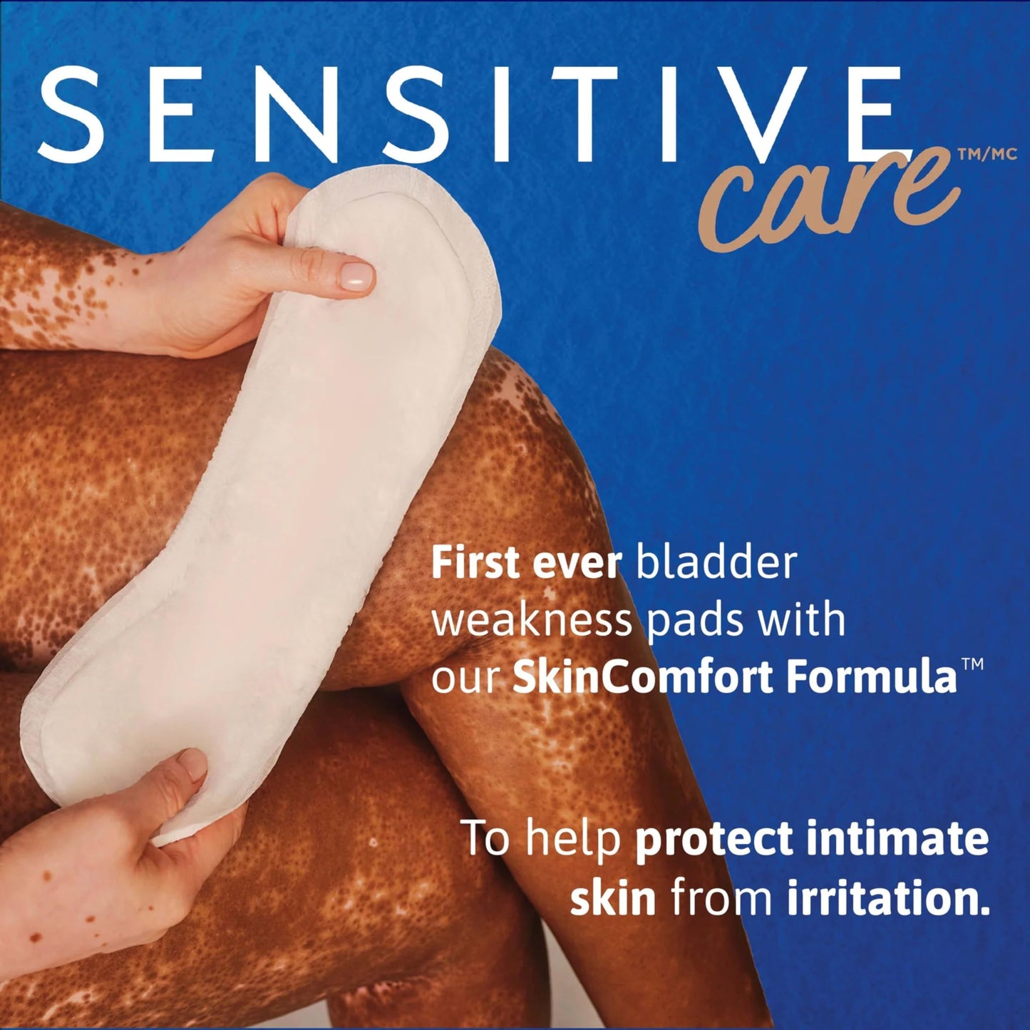 Tena Sensitive Care Ultra Thin Long Adult Incontinence Pads Extra Coverage Postpartum for Women, Light Absorbency, 144 Count