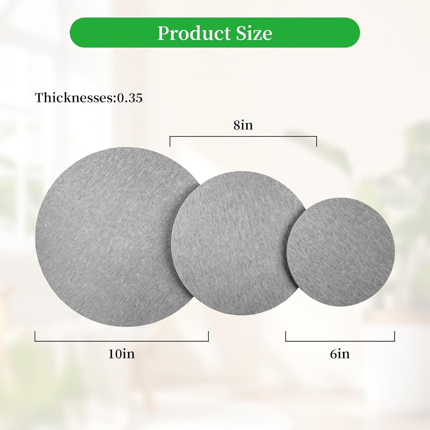 2 PCS Plant Saucer Flower Pot Saucers, Absorbent and Quick-Drying Plant Coasters, Diatomaceous Earth Round Plant Drip Trays for Keeping Counter and Floors Dry and Clean, Gray (10-inch)