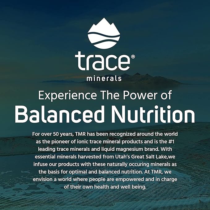 Trace Minerals ConcenTrace - Liquid Mineral Supplement with Magnesium & Vitamin C - Dietary Supplement with White Grape & Lemon Juice - Natural Lemon Lime Flavor, 30 fl oz (30 Servings)