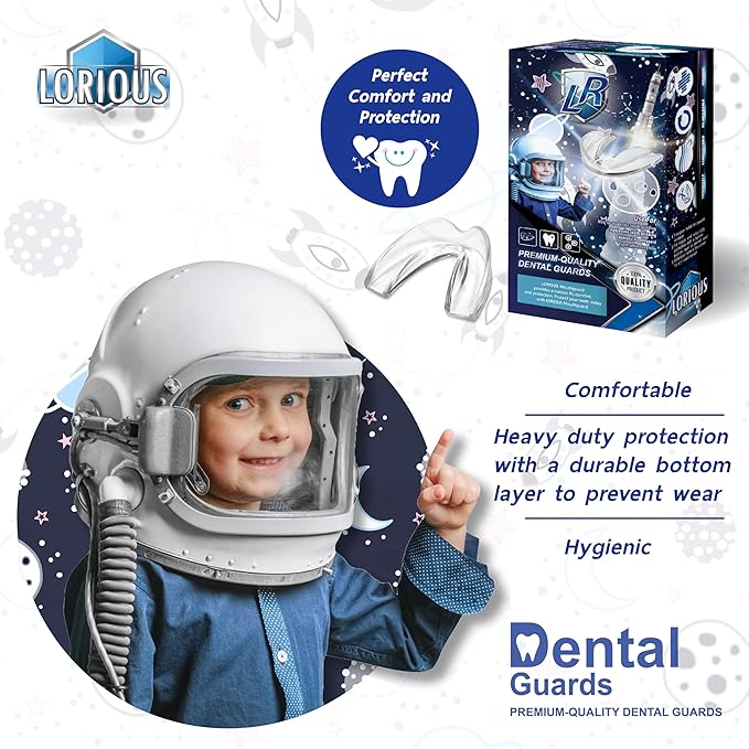 Moldable Mouthguard Custom Fit for Grinding Teeth & Clenching Night & Day Protection Pack of 6 in 2 Sizes for Kids & Small Mouths