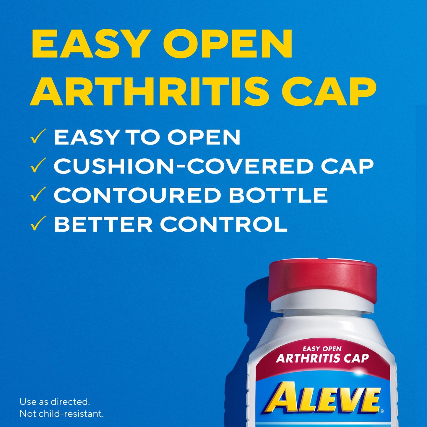 Aleve Gelcaps with Easy Open Arthritis Cap, Naproxen Sodium, Medication for Arthritis Pain, 160 Count