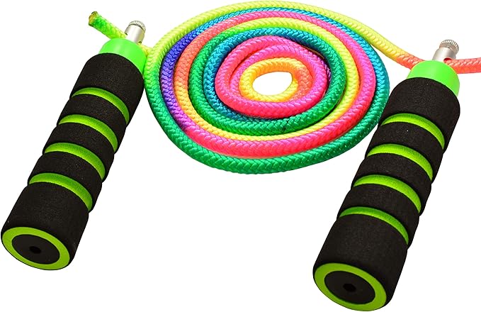 Kids Jump Rope - Anna's Rainbow Rope - Durable Child Friendly Skipping Rope - Exercise Toy for Playground with Lightweight...