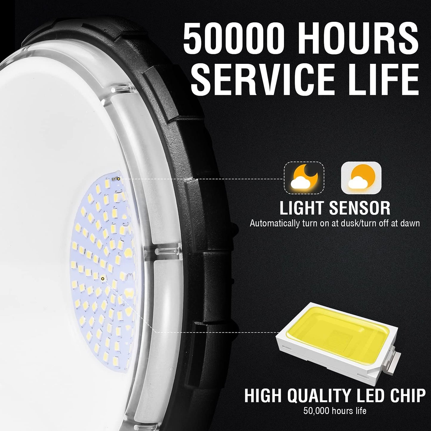 Viugreum 100W Led Barn Light - 20 Pack, 12000Lm, Dusk To Dawn, Ip65 Waterproof, 5000K Daylight, Model Zt0002