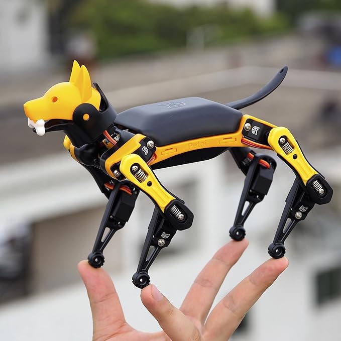 Petoi Robot Dog Bittle X V2 Alloy Servo (Pre-Assembled) | Robotics Kit | Coding Smart Robot Kit, Voice Control, Programmable Quadruped Robot, Open Source, STEM & Robotics Education