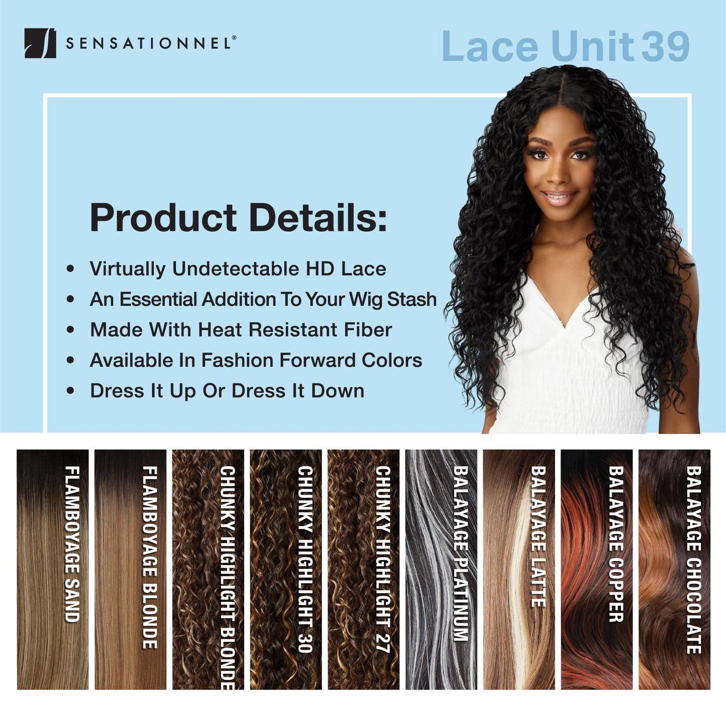 Sensationnel Synthetic Hair Dashly Hd Lace Front Wig - Lace Unit 39 (FLAMBOYAGE SAND)