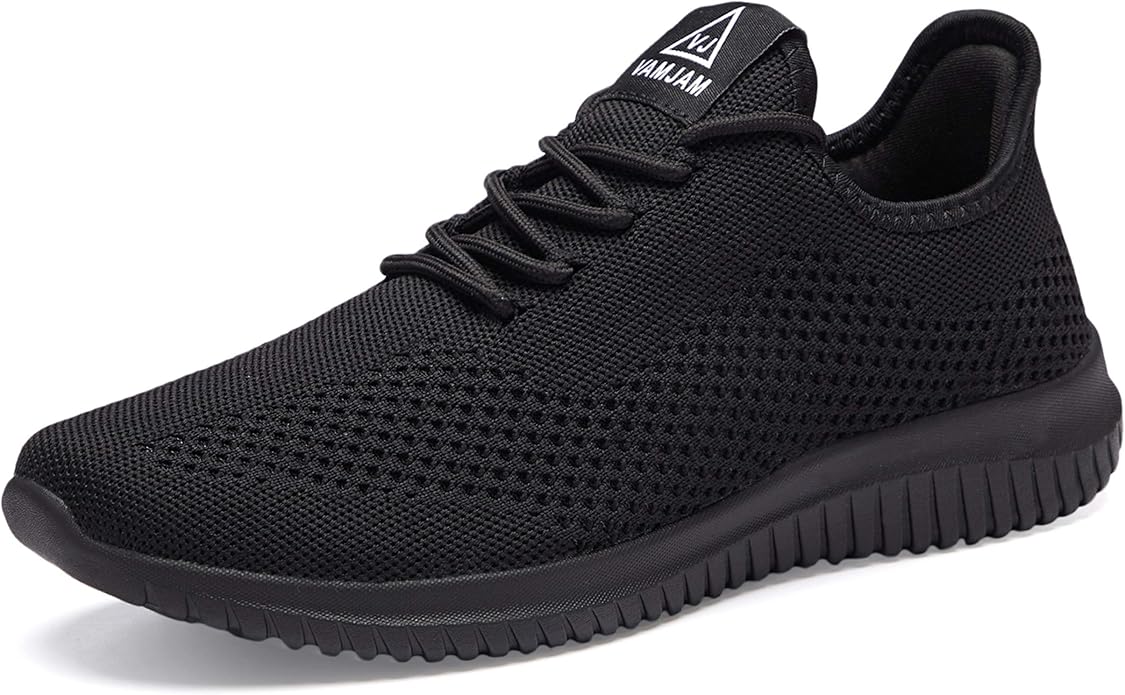 VAMJAM Men's Running Shoes Ultra Lightweight Breathable Walking Shoes Non Slip Athletic Fashion Sneakers Mesh Workout Casu...