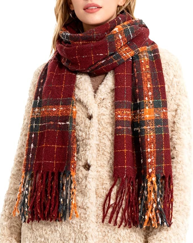 JOYPICKS Women's Long Knit Scarf Winter Chunky Scarfs Warm Big Wrap Thick Winter Fashion Scarves for Outdoor Men & Women