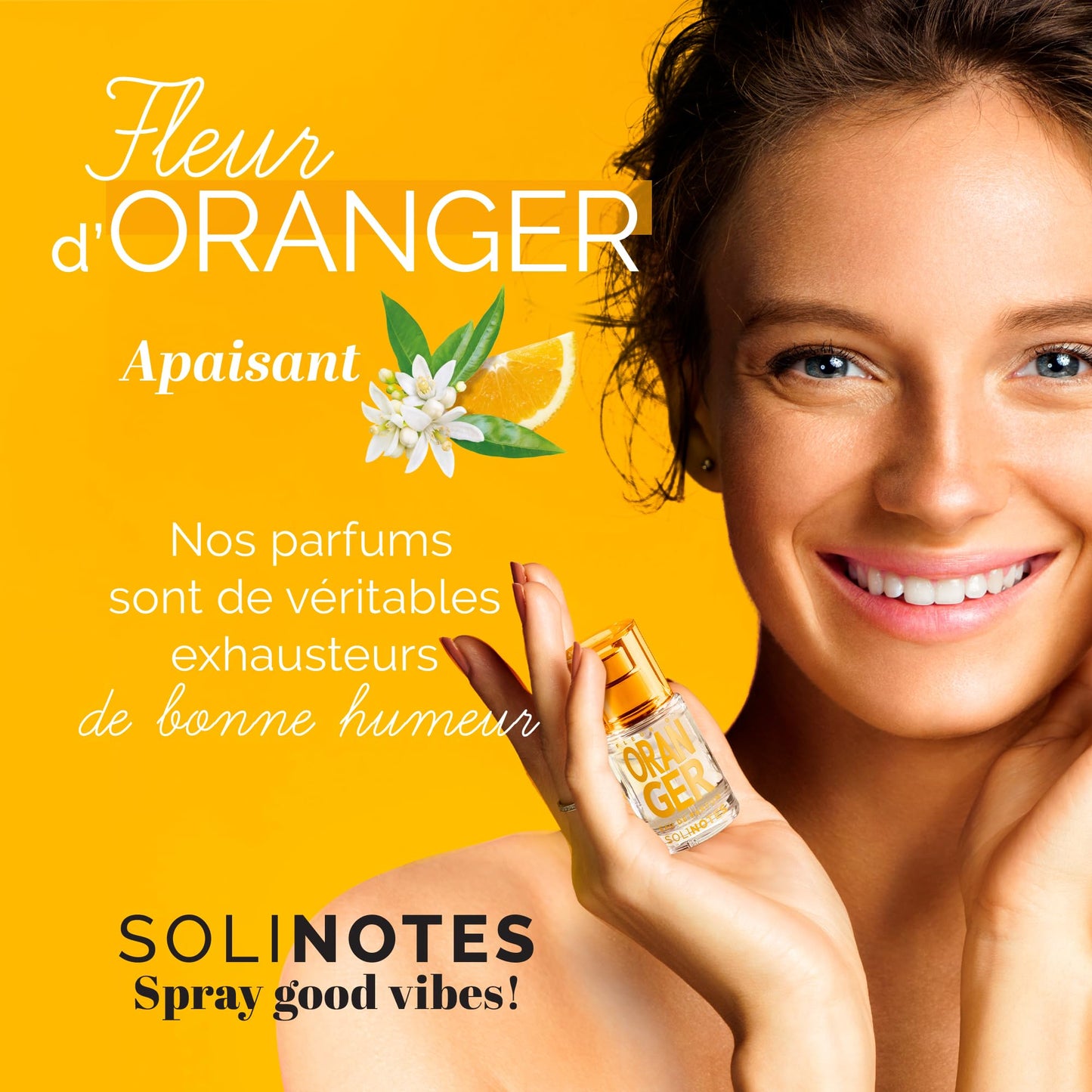 SOLINOTES Orange Blossom Perfume for Women - Eau De Parfum | Delicate Floral and Soothing Scent - Made in France - Vegan - 0.5 fl.oz
