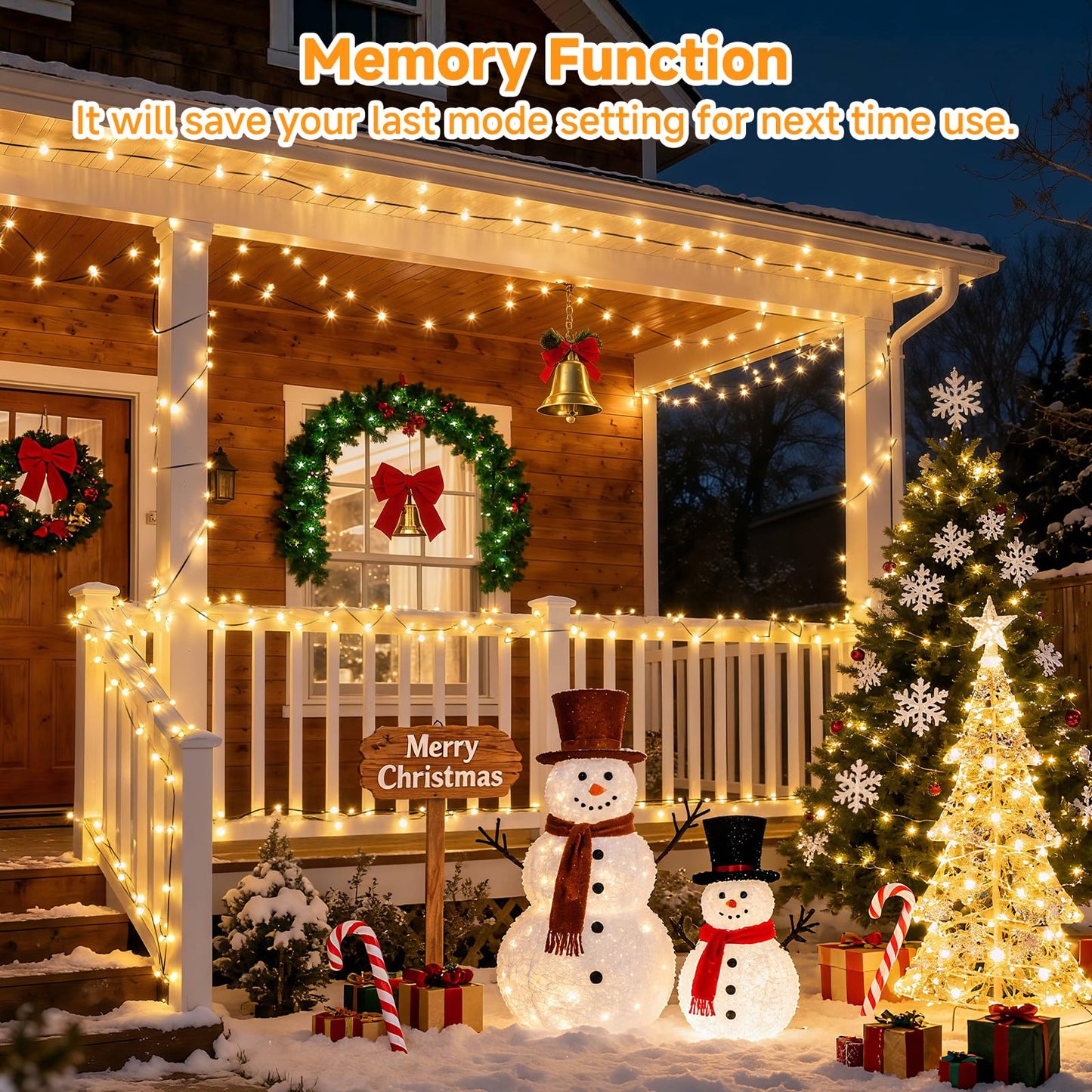 Mlambert 1500 Led Christmas Lights 492Ft  Outdoor Waterproof Dimmable Fairy Lights With Remote  8 Modes Indoor Lighting For Holiday D?Cor  Warm White