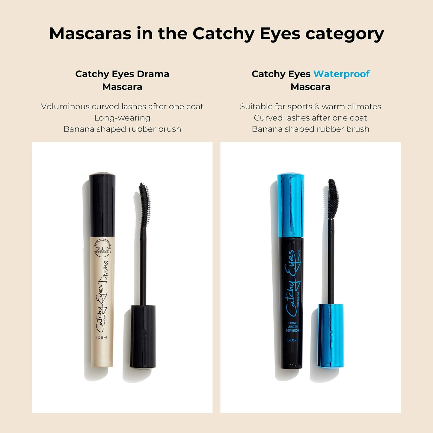 Catchy Eyes Mascara Black - GOSH