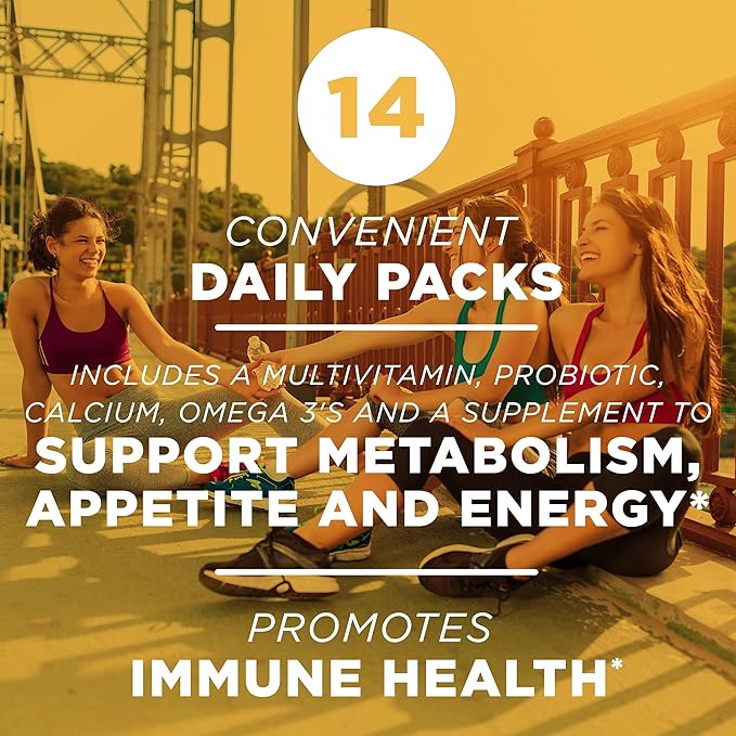 AdvoCare MNS Omni - Premium Dietary Supplement to Support Immune, Digestive & Cardiovascular Health* - Aids Healthy Hair, Nails & Skin* - Contains Vitamins & Probiotics - 14 Daily Strip Packs