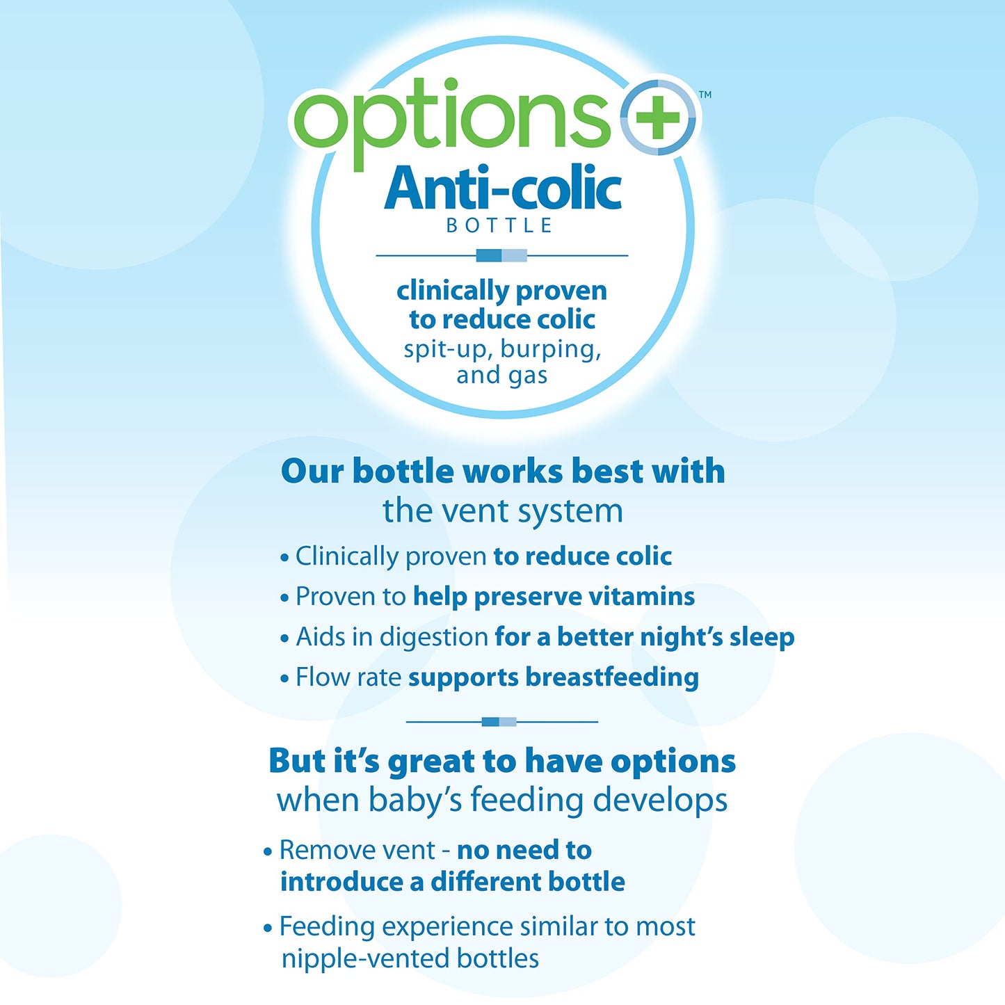 Dr. Brown's Anti-Colic Options+ Wide-Neck Sippy Bottle Starter Kit, 9oz/270mL, with Level 3 Medium-Fast Flow Nipple and Soft 100% Silicone Sippy Spout, Green, BPA Free, 6m+, 2 Pack