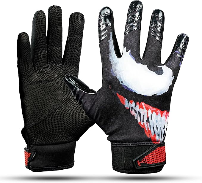 TAQCHA Villain Baseball Batting Gloves - Pittard Grip Skin Tight Adult Batting Gloves - Enhanced Performance Batting Glove...