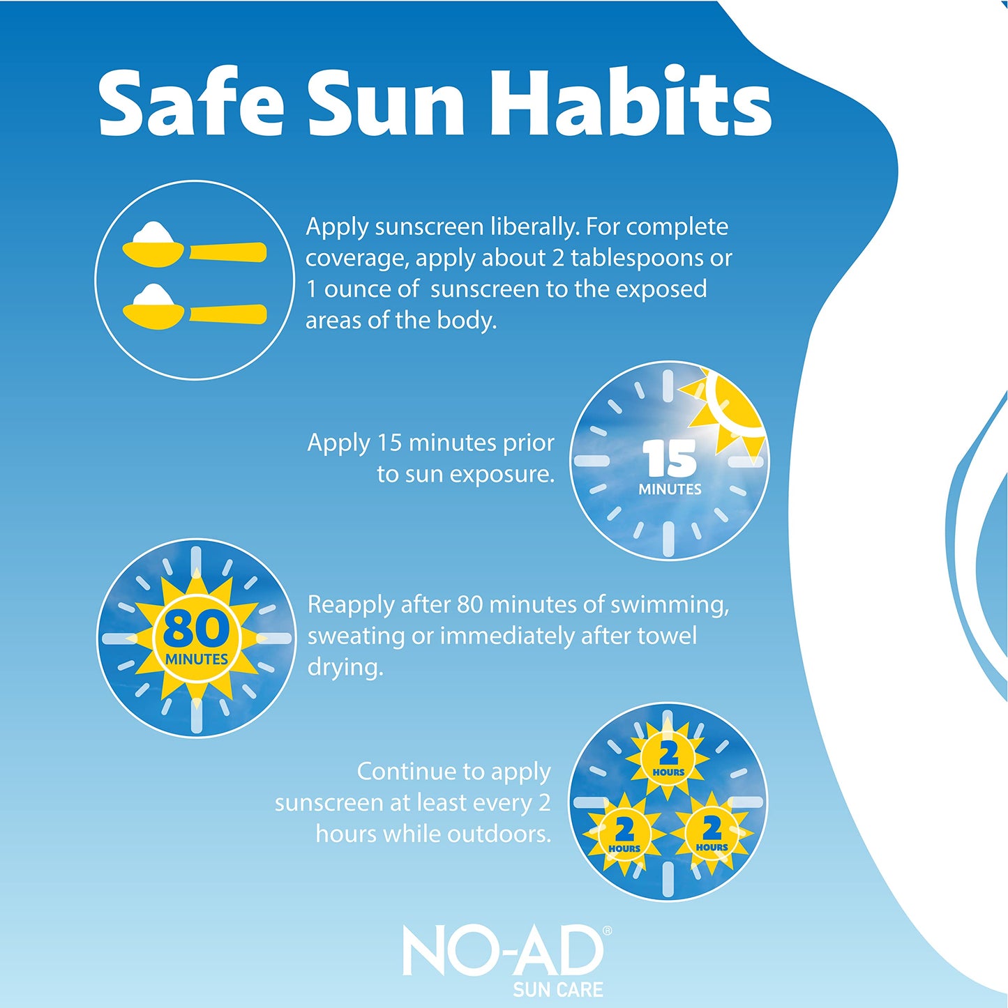 NO-AD KIDS SPF 50 Sunscreen Lotion | Non-Greasy, Waterproof Kids Sunscreen | Suitable for All Skin Types | Broad Spectrum Protec