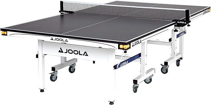 JOOLA Rally TL Professional MDF Indoor Ping Pong Table w/Quick Clamp Table Tennis Net & Post Set - 10 Minute Easy Assembly...