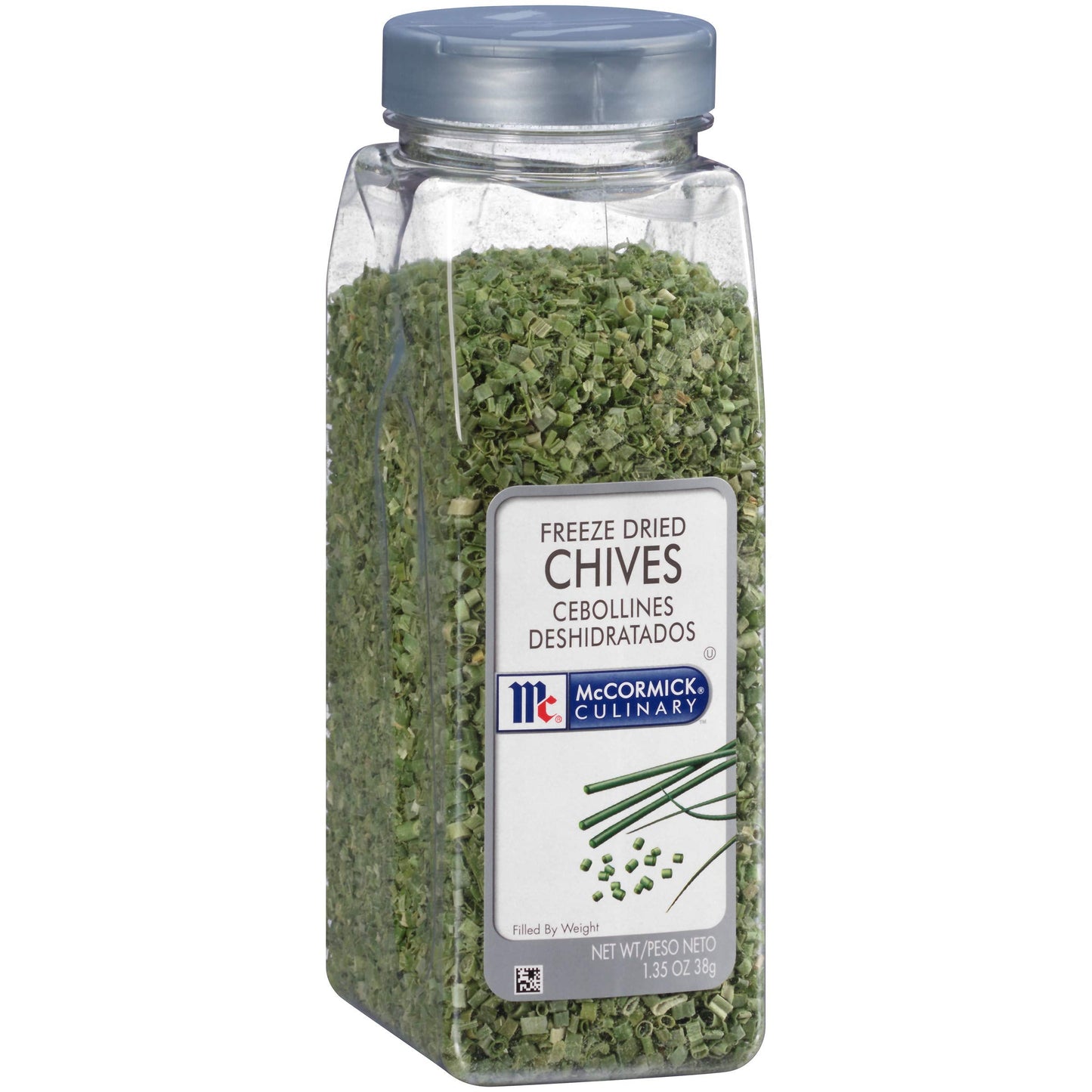 McCormick Culinary Freeze Dried Chives, 1.35 oz - One 1.35 Ounce Container of Dried Chives, Use on Eggs, Potatoes, Fish, Soups,