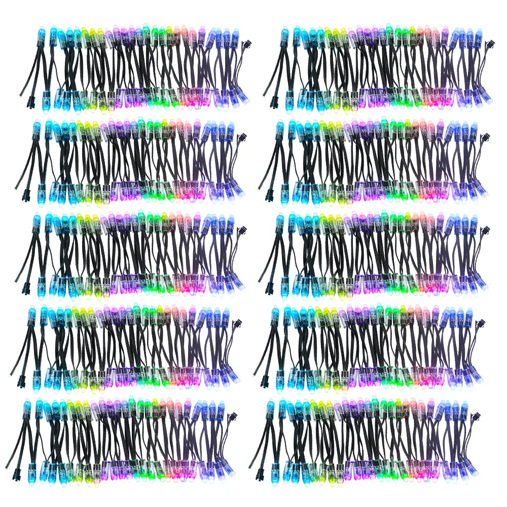 Alitove Ws2811 Rgb Led Pixel Lights 12Mm Round Module 500Pcs Dc 12V Ip68 Waterproof