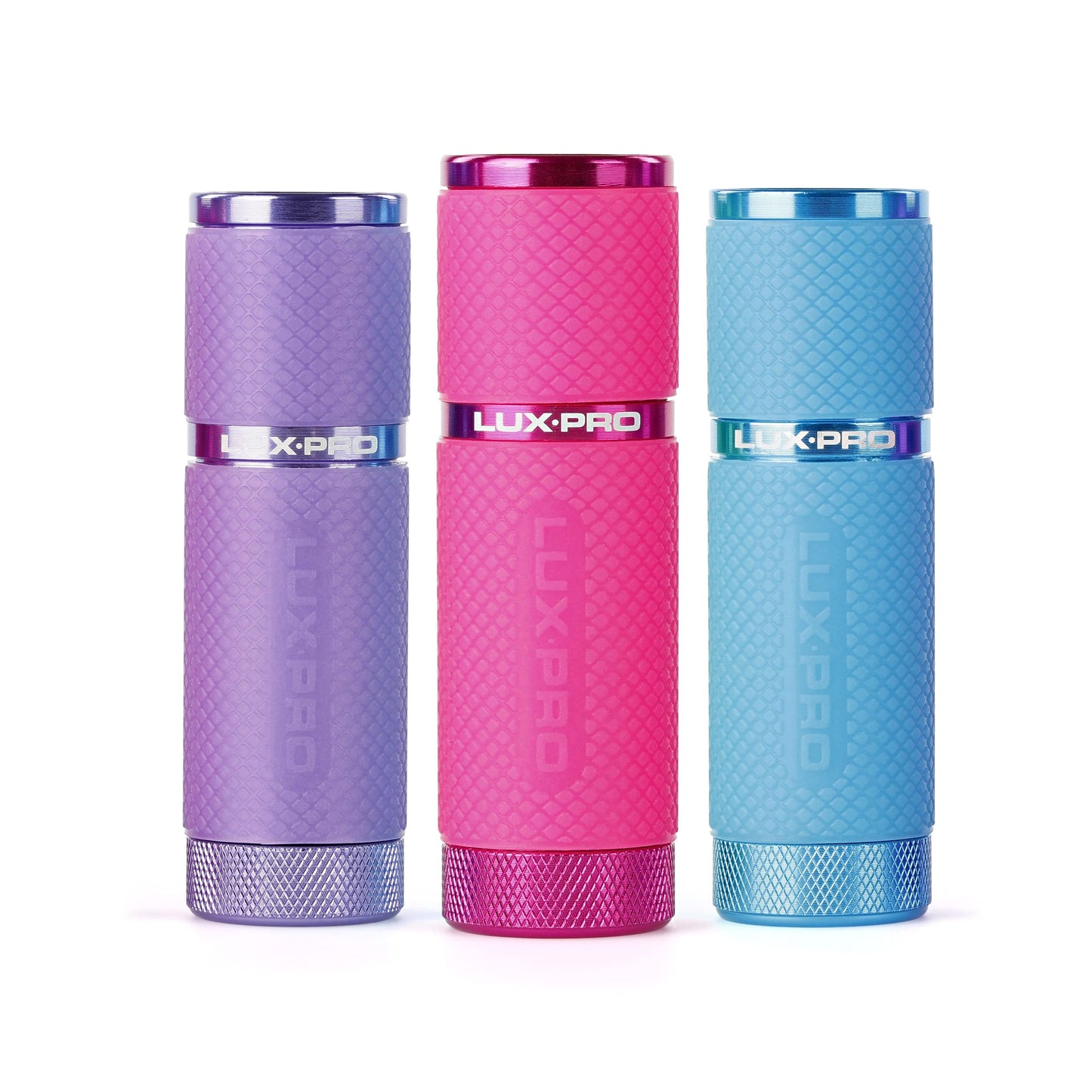 Luxpro Tactical Led Handheld Flashlight - 9 Led, Aluminum, Glow-In-The-Dark, Pink, Purple & Blue