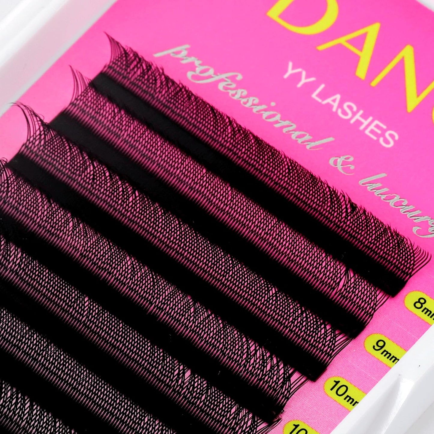 TDANCE YY Lash Extensions D Curl 0.07mm Thickness Volume Extension 4D Fans 12mm YY Lashes Long Lasting Easy Application Lashes P