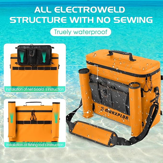 Kayak Cooler,Waterproof Kayak Seat Back Cooler for Kayaking,Kayak Accessories Cooler Bag,Protable Ice Chest,Beach Cooler,Travel Cooler for Camping or Lunch Bag