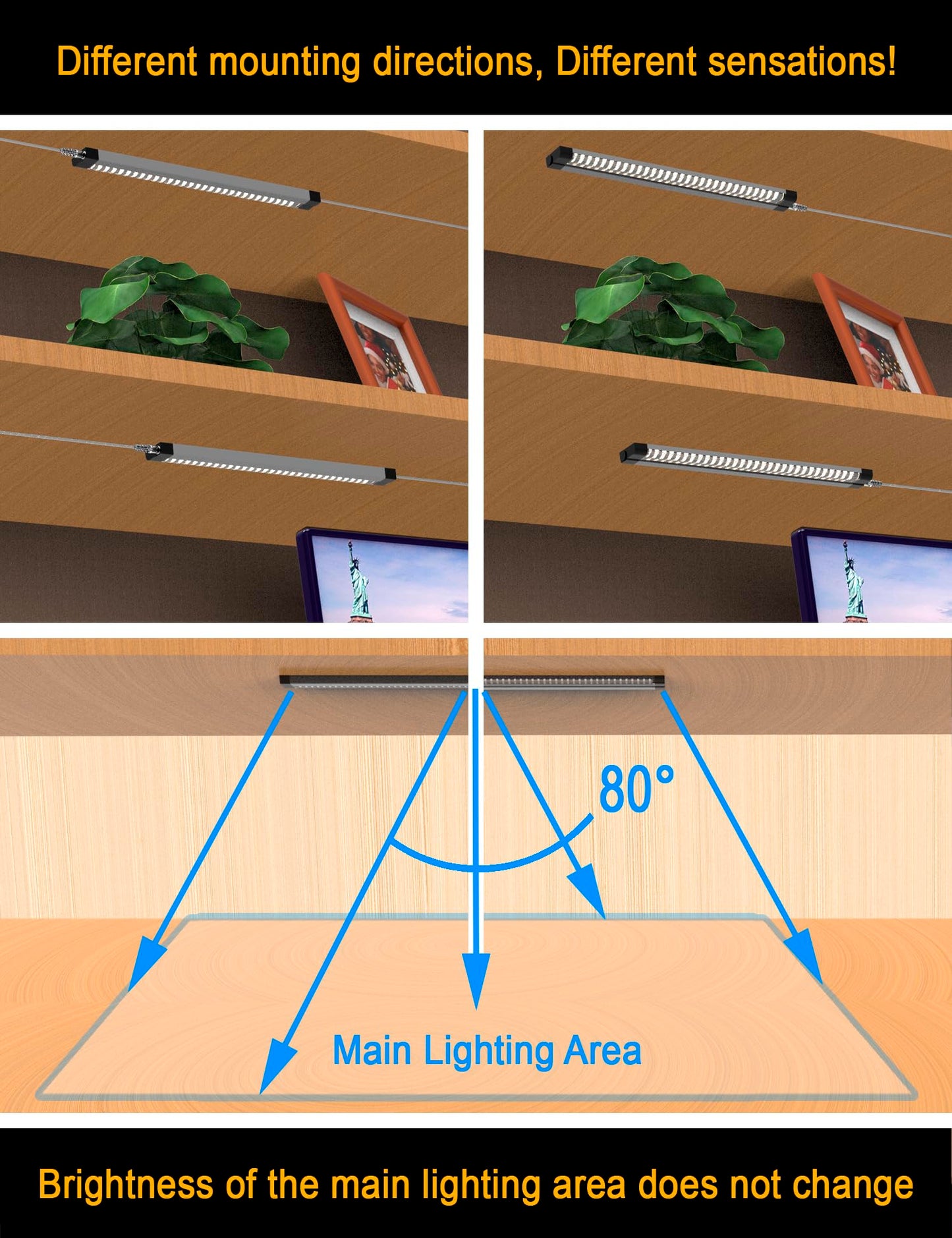 Ebd Led Under Cabinet Lighting For Kitchen Built-In Adjustable Cable & Mid Input Jack Bookshelf Plug In Light Bar 9 Pcs 4050 Lm 3000K Ultra Bright For Timer Smart Plug Alexa Google Assistant & Siri