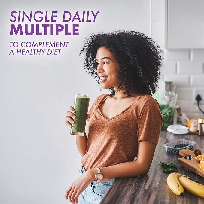 Bluebonnet Nutrition Mult One (with Iron), Daily Nutritional Support*, Vegetarian Friendly, Kosher Certified, Gluten-Free, Dairy-Free, 60 Vegetable Capsules, 60 Servings
