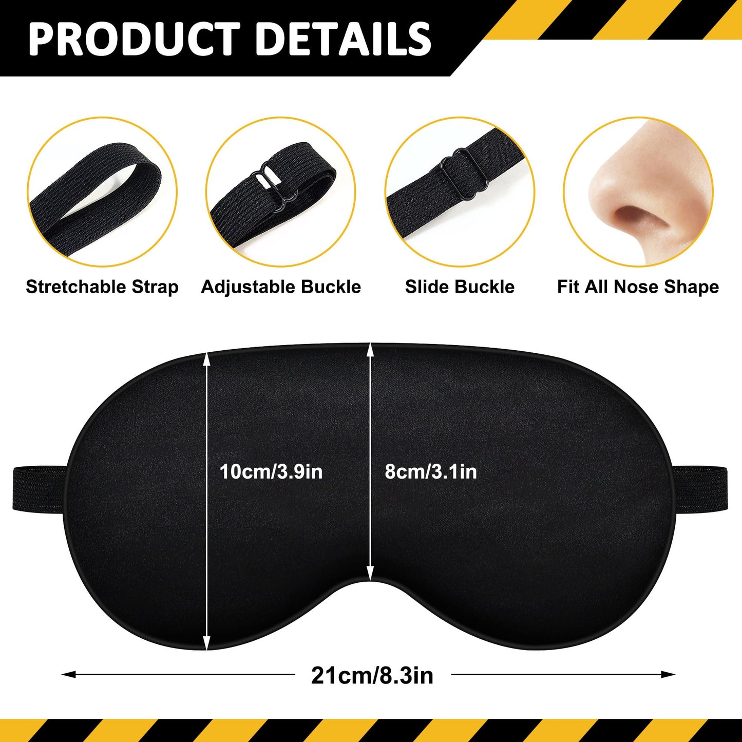 2 Pcs Sleep Mask,Construction Vehicles Masks with Adjustable Buckle for Sleeping,Soft Eye Masks for Sleep,Blackout Sleep Mask for Kids Teens Home Travel Party Game Eye Cover Blindfold