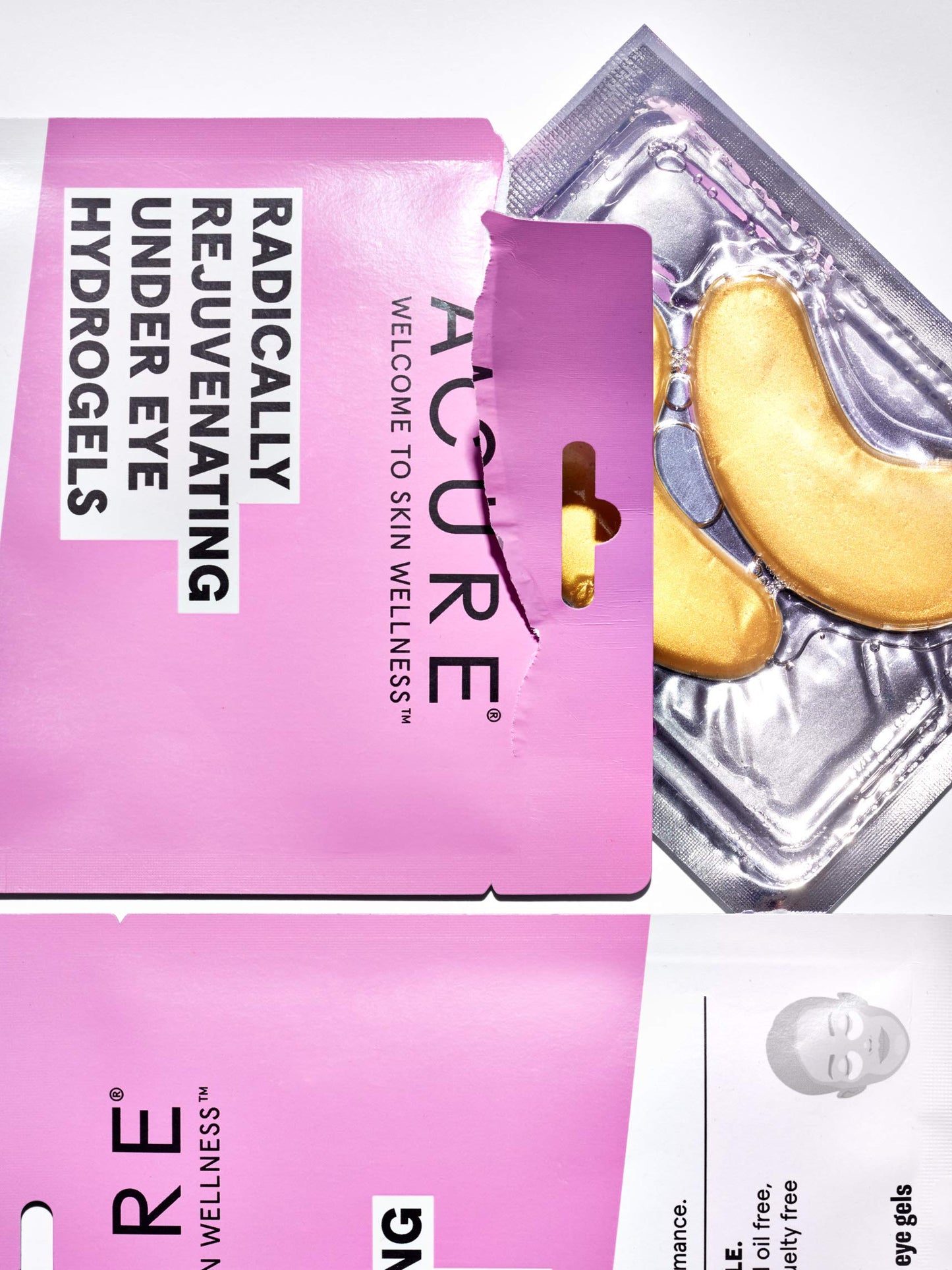 Acure Radically Rejuvenating Under Eye Hydrogel Mask, Provides Anti-Aging Support, & Silk Tree, Purple, Cucumber, 0.236 Fl Oz (P