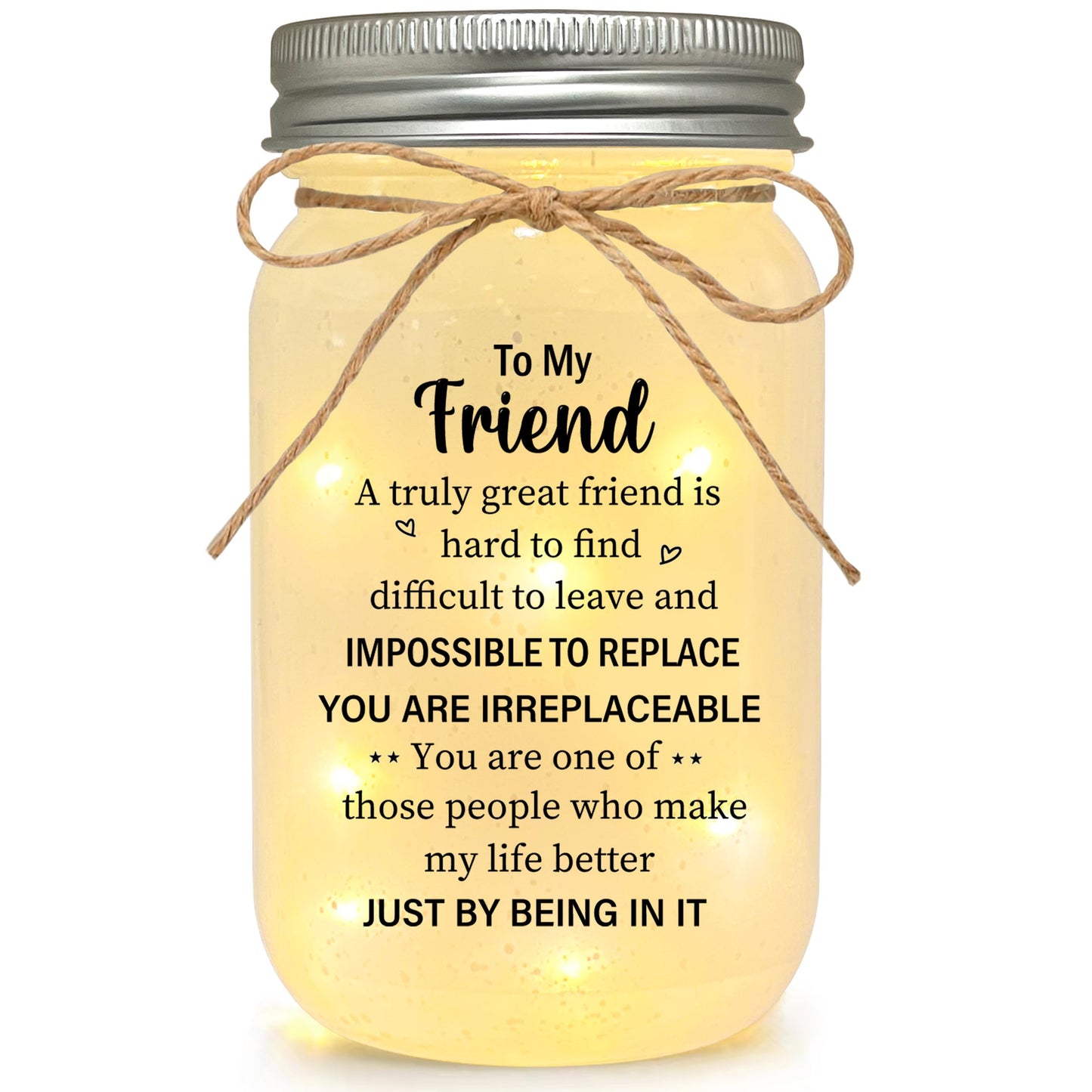 Le Xiaoxi Best Friend Birthday Gifts For Women  Friendship Mason Jar Night Lights  Christmas Mother S Day Birthday Gifts For Friends Women Bestie Bff