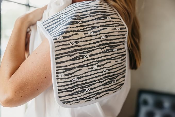 Copper Pearl Baby Burp Cloth Large 21''x10'' Size Premium Absorbent Triple Layer 3-Pack Gift Set Bones