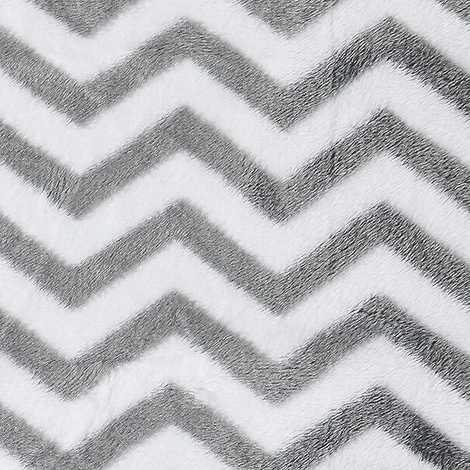 American Baby Company 2 Pack Heavenly Soft Chenille Fitted Contoured Changing Pad Cover, Chevron, for Boys and Girls