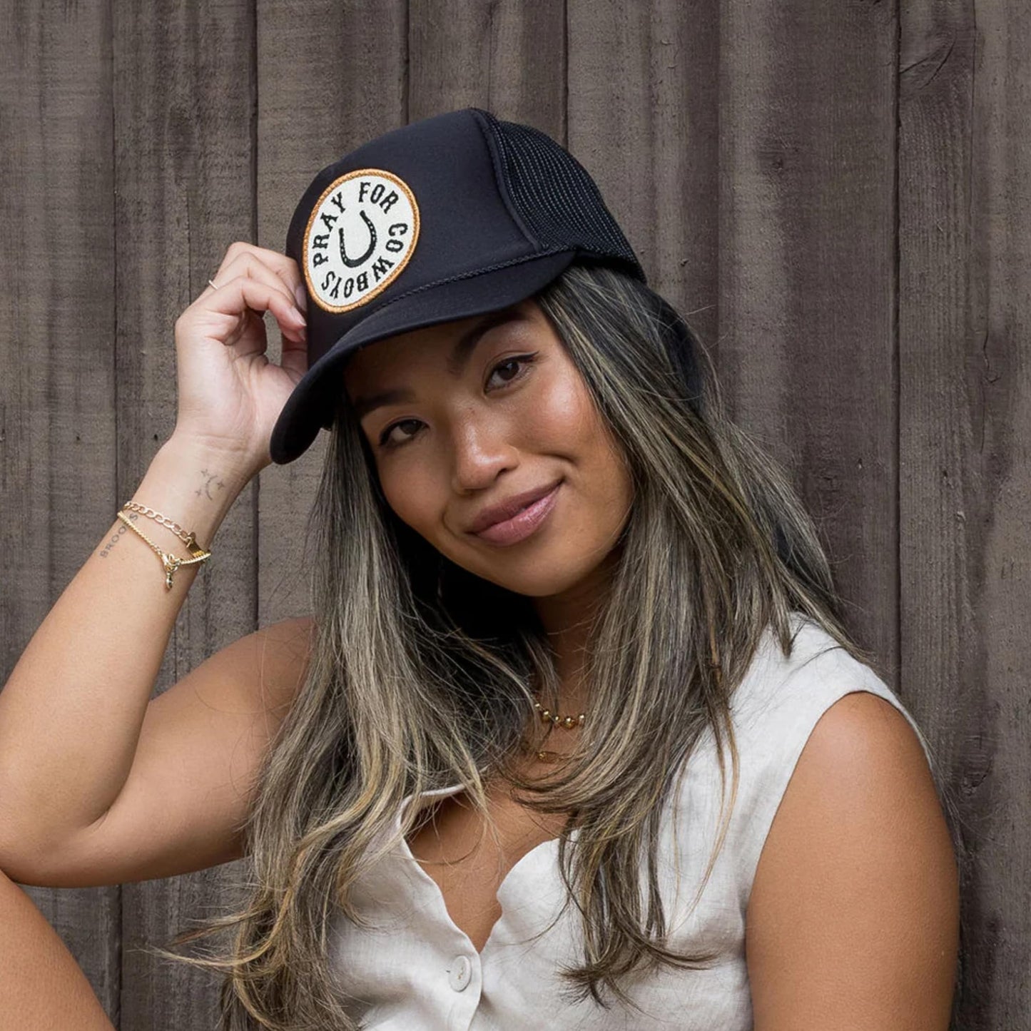 Friday Feelin' Trucker Hat Women Baseball Cap Western Adjustable American Trucker Hats Fitted Mom Cap All Occasion- One Size