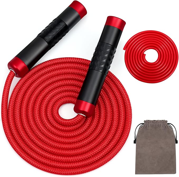 BWEMYXN Jump Rope for Fitness, Professional Jump Rope, Boxing Jump Ropes, Adjustable 9MM PVC Skip Rope, Jump Ropes for Men...