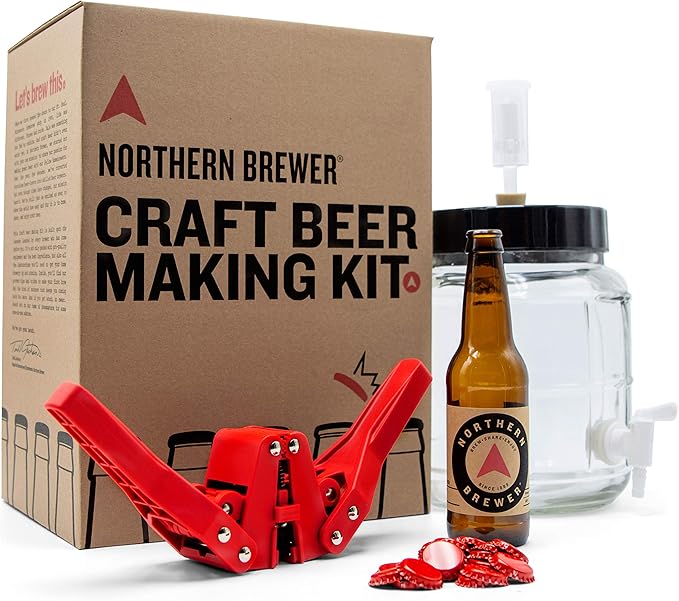 Northern Brewer - Siphonless 1 Gallon Craft Beer Making Starter Kit, Equipment and Beer Recipe Kit (Irish Red Ale)