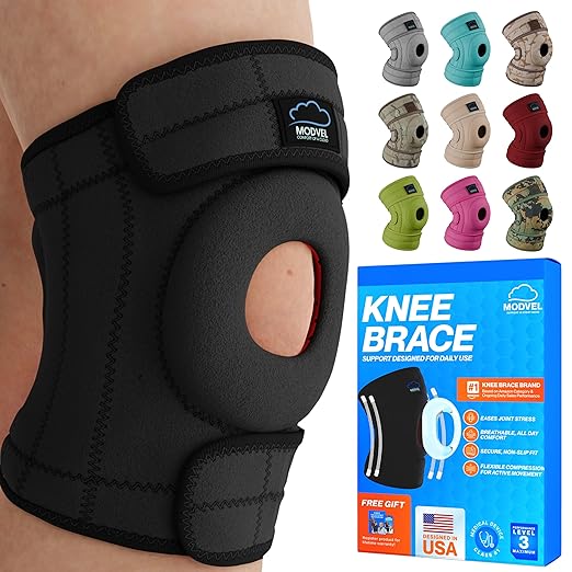 Modvel ELITE Knee Brace for Men & Women – Patella Gel Pads & Side Stabilizers for ACL, Meniscus Tear, Arthritis & Injury R...