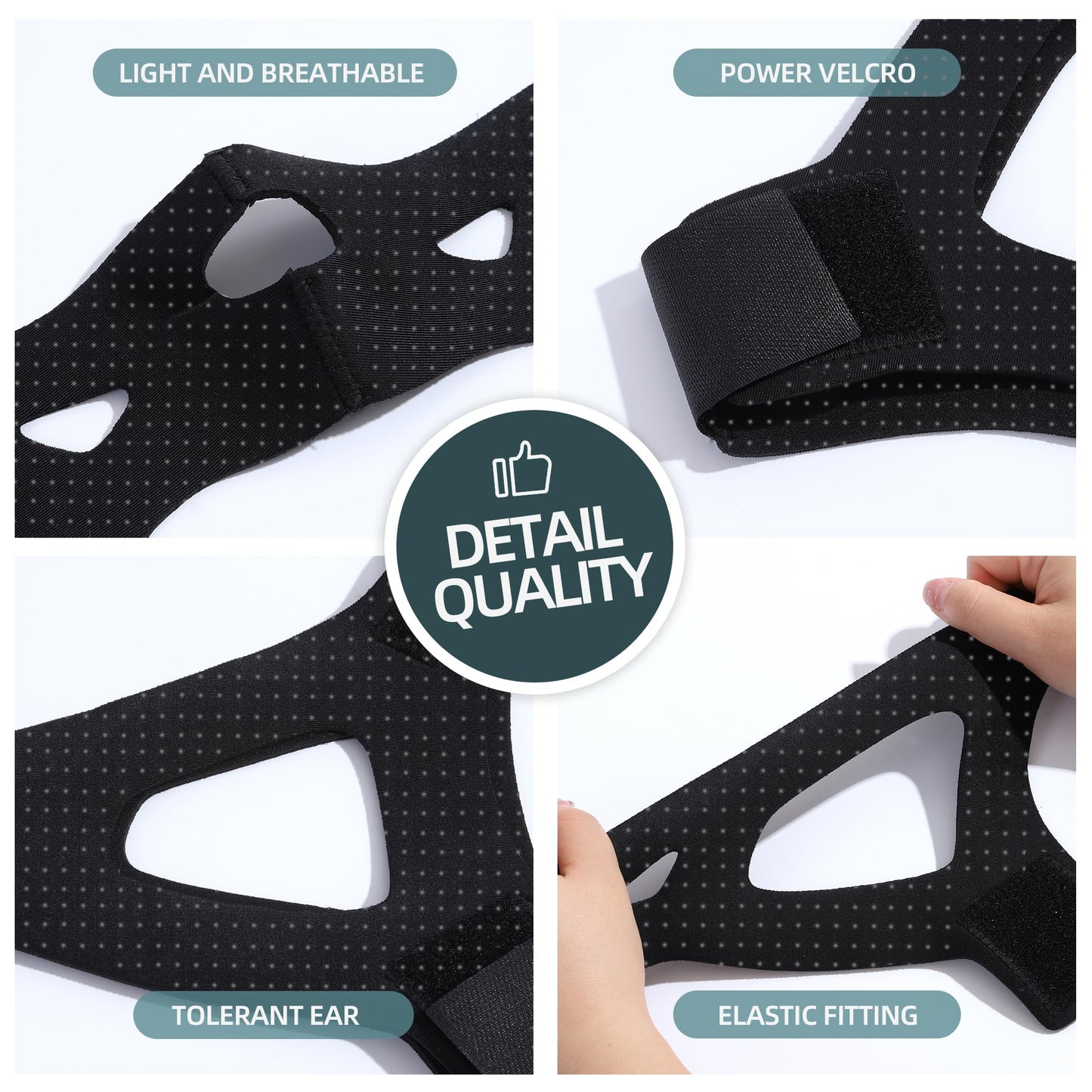 Snoring Chin Strap for Users,Anti Snoring Chin Strap for Sleeping, Adjustable Jaw Support Strap to Keep Mouth Closed