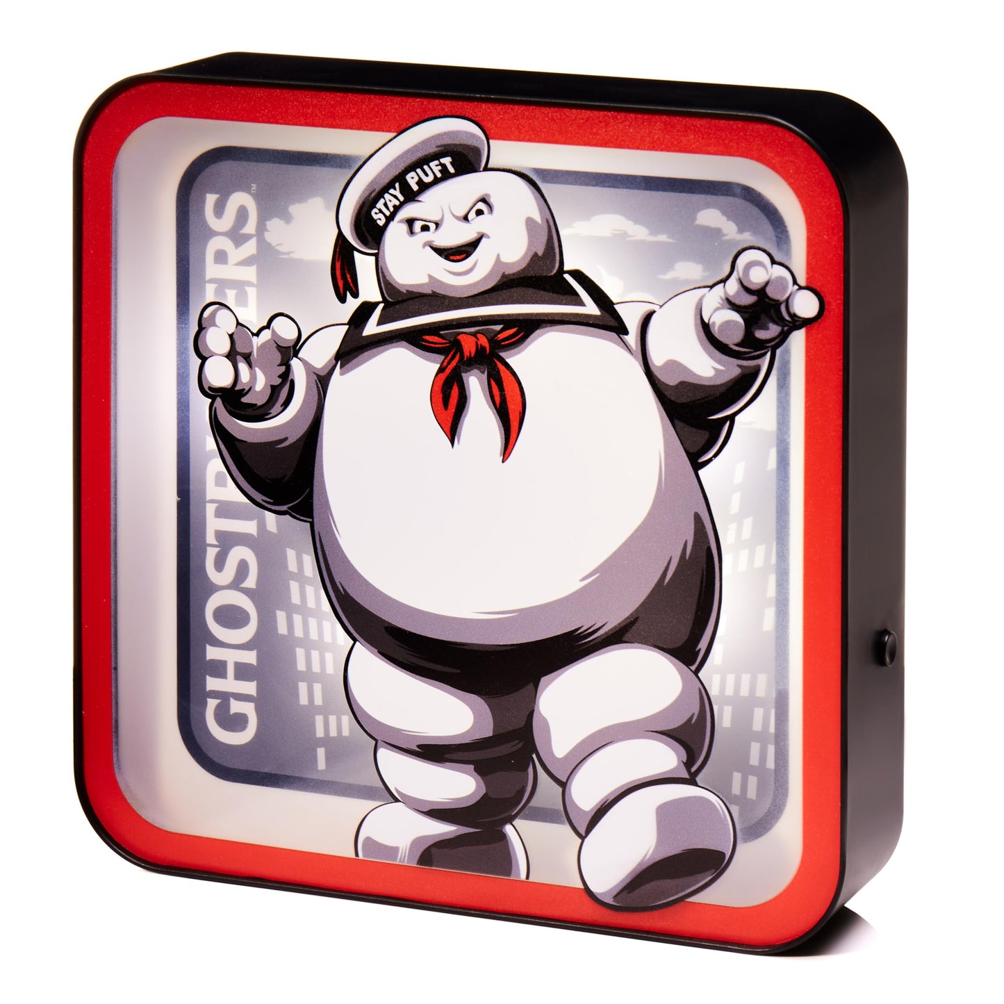 Numskull Ghostbusters Stay Puft Lamp Wall Light - Ambient Lighting Gaming Accessory for Bedroom, Home, Study, Office, Work - Off